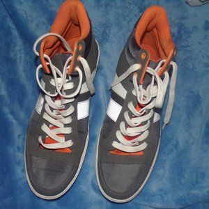 Sean John Hanrdline orange and grey mens siize 13 sneakers shoes